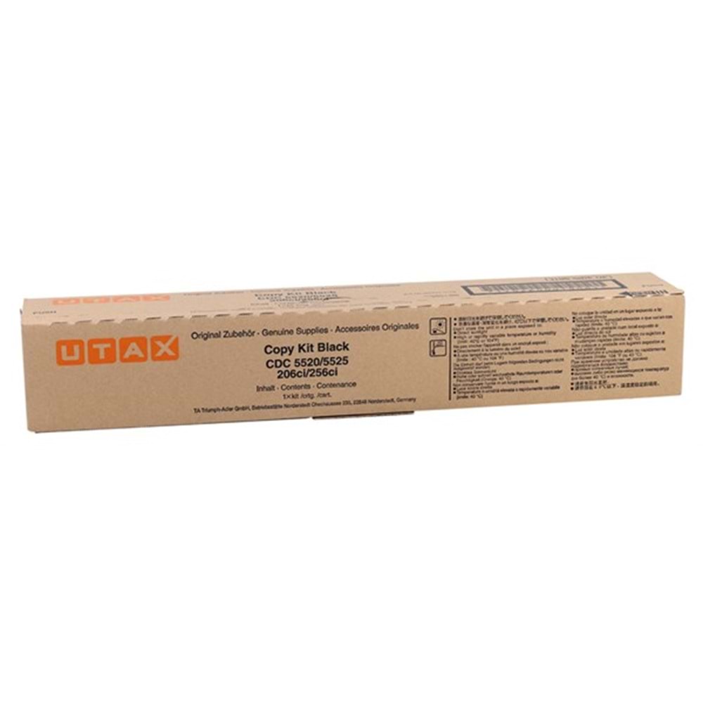 UTAX CDC-5520 CDC-5525-206Cİ-256Cİ T.A.6520 SİYAH TONER ORİJİNAL 12.000 SAYFA 652511010