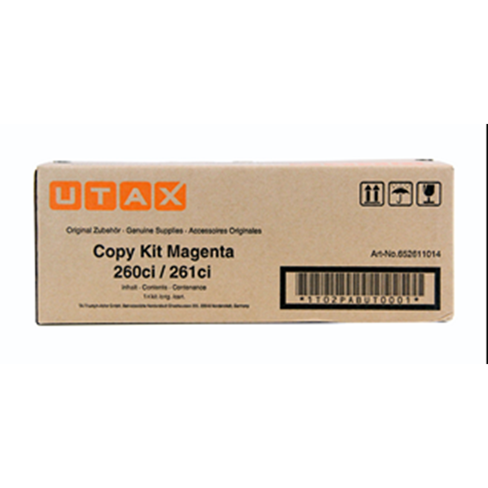 UTAX 260ci/261ci KIRMIZI TONER ORJİNAL 3.700 SAYFA 652611014 / 1T02PABUT001