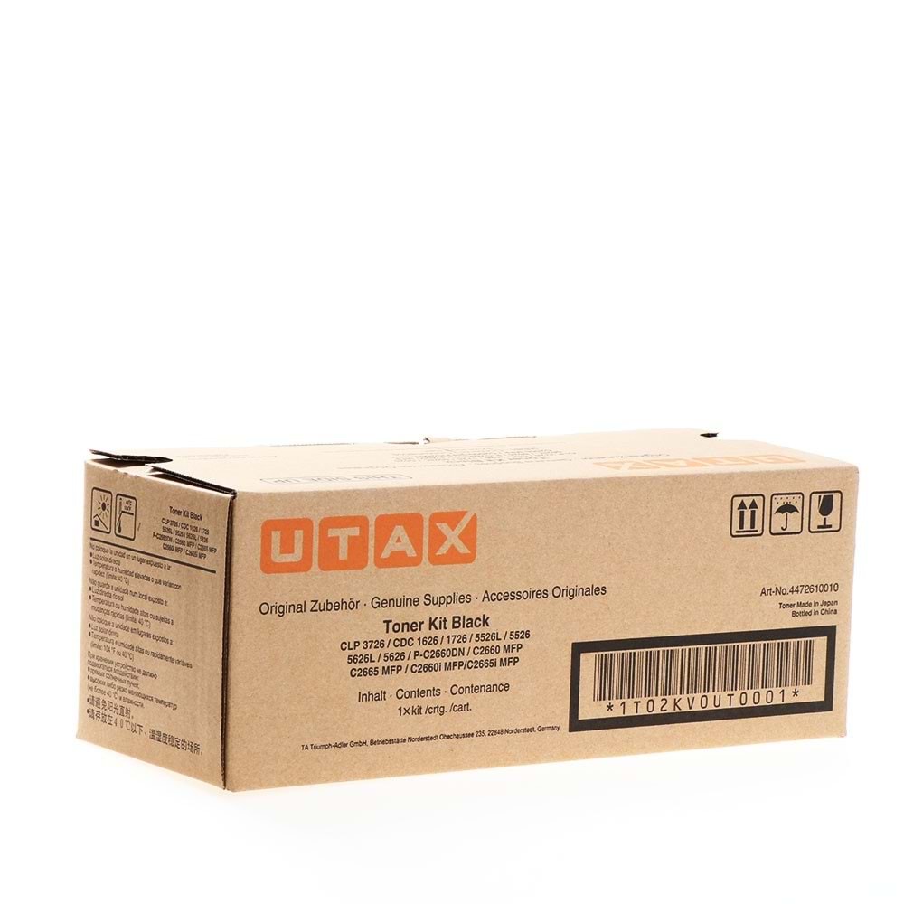 UTAX 3726/1626/1726/5526/5626/2660/2726/2626 SİYAH TONER ORJİNAL 7.000 SAYFA 4472610010