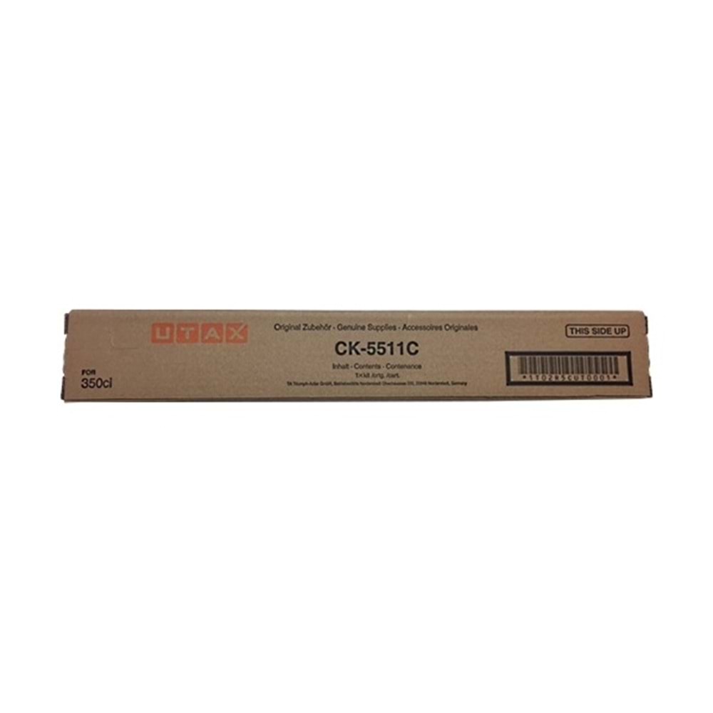 UTAX CK-5511C 350ci MAVİ TONER ORJİNAL 12.000 SAYFA 1T02R5CUT0