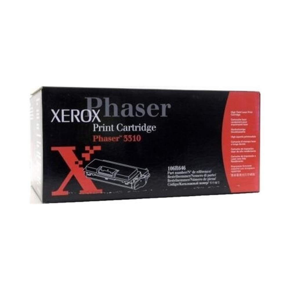 XEROX 106R00646 PHASER 3310 SİYAH TONER ORJİNAL 6.000 SAYFA