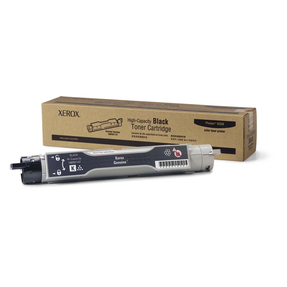 XEROX 106R01147 PHASER 6350 SİYAH TONER ORJİNAL 10.000 SAYFA