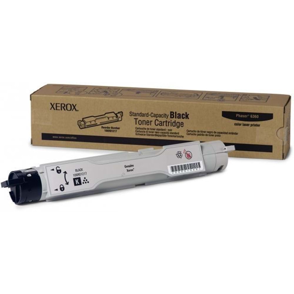 XEROX 106R01217 PHASER 6360 SİYAH TONER ORJİNAL 9.000 SAYFA
