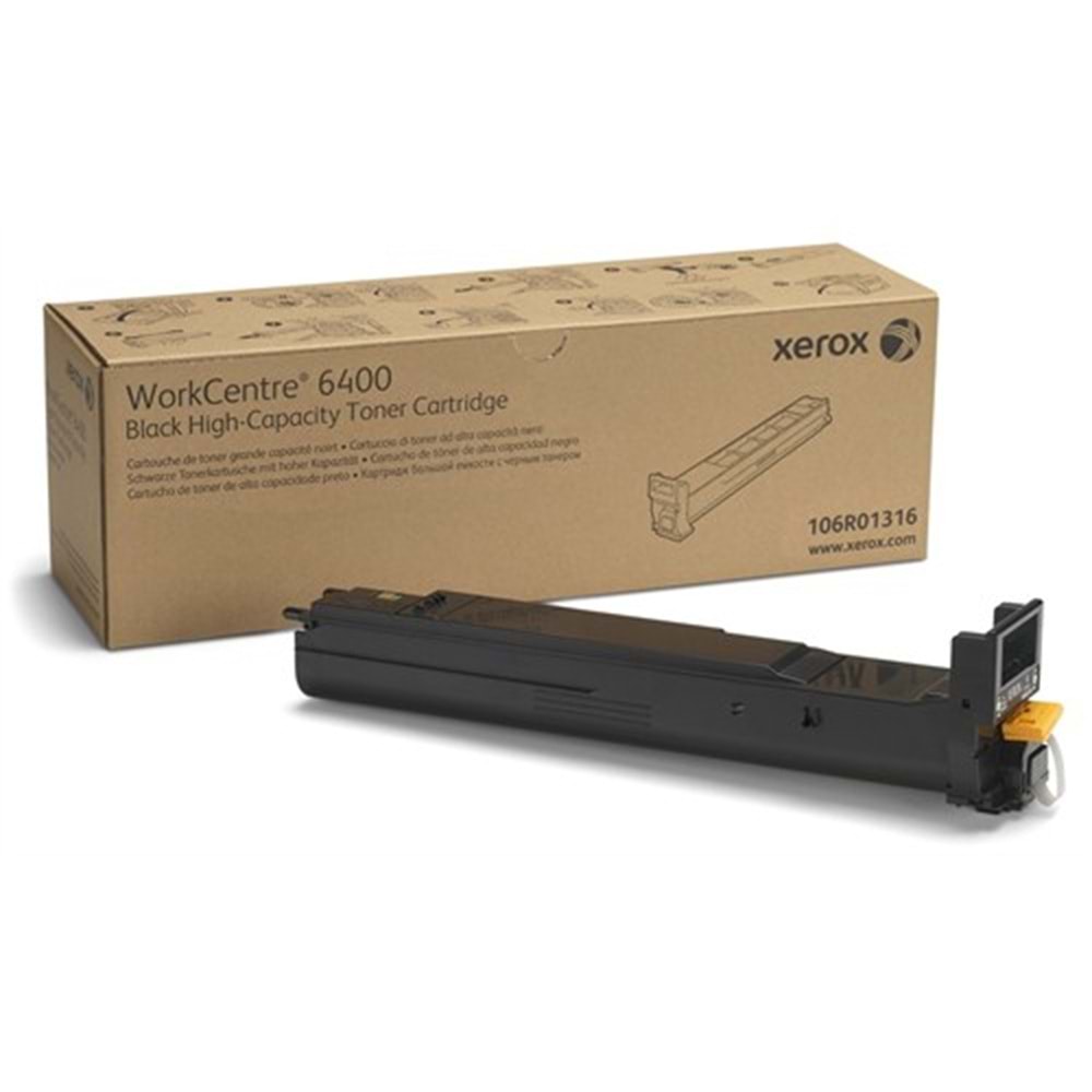 XEROX 106R01316 WC6400 YÜKSEK KAPASİTE SİYAH TONER ORJİNAL 12.000 SAYFA