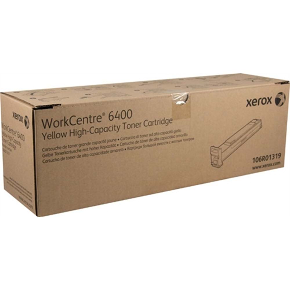 XEROX 106R01319 WC6400 YÜKSEK KAPASİTE SARI TONER ORJİNAL 14.000 SAYFA