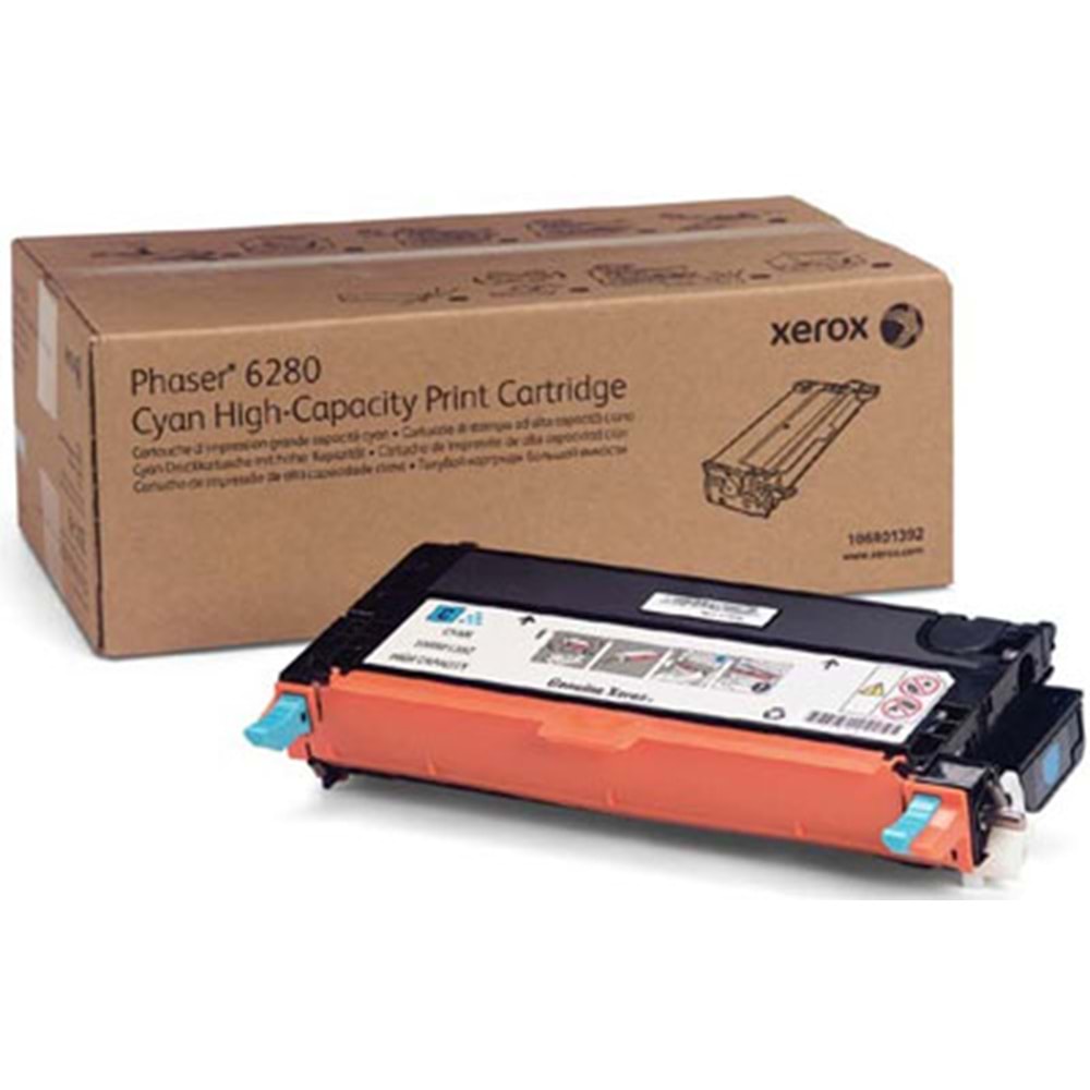 XEROX 106R01400 PHASER 6280 MAVİ TONER ORJİNAL 5.900 SAYFA