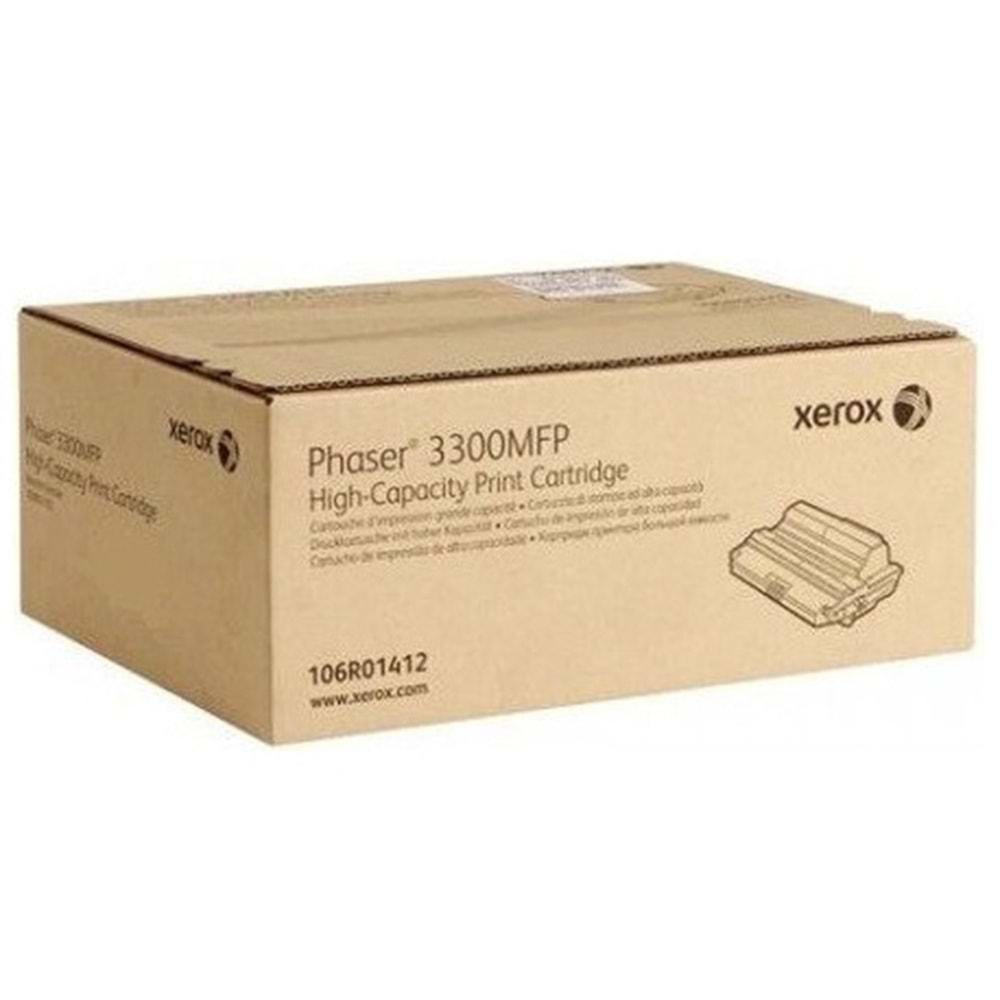 XEROX 106R01412 PHASER 3300 MFP SİYAH TONER ORJİNAL 8000 SAYFA