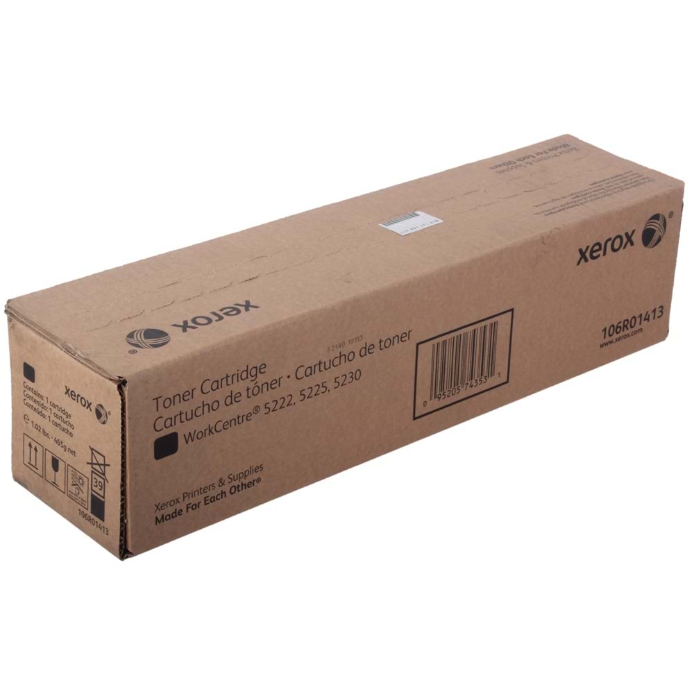 XEROX 106R01413 WORKCENTRE 5222/5225/5230 SİYAH TONER ORJİNAL 20.000 SAYFA