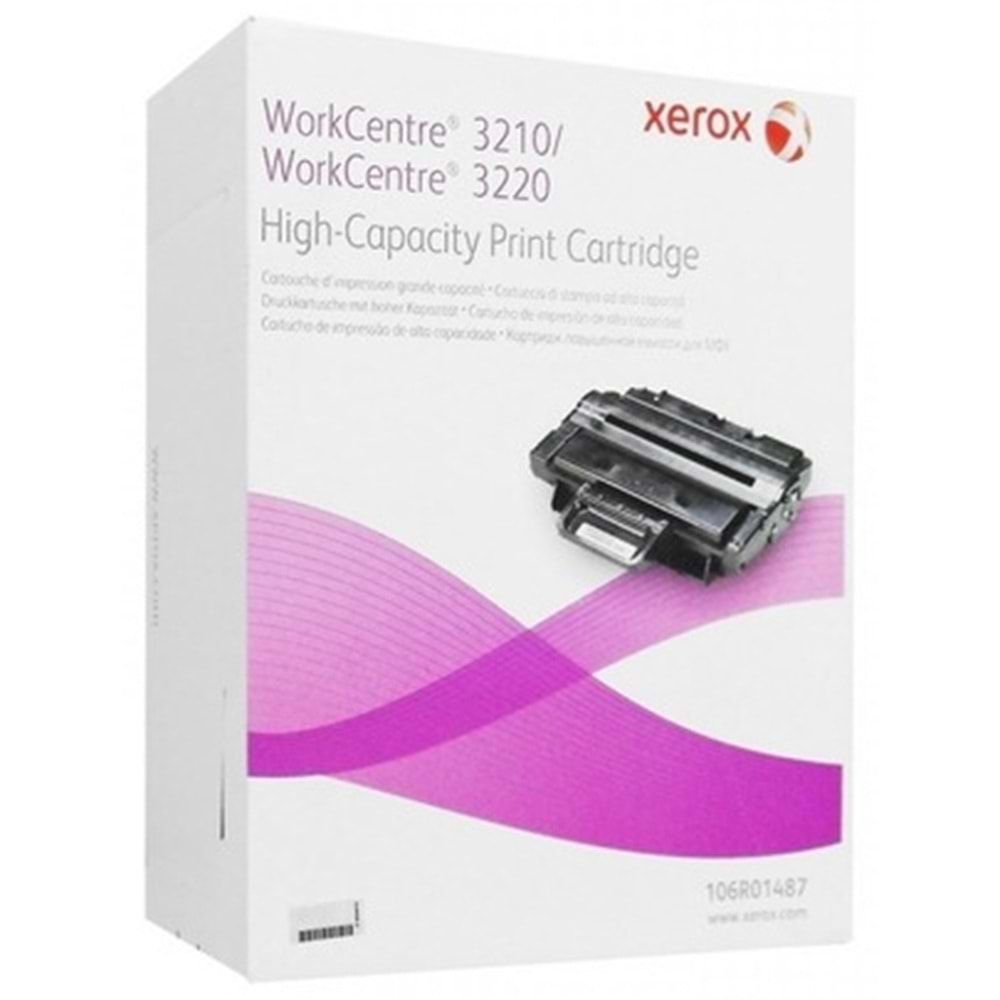 XEROX 106R01487 WORKCENTRE 3210/3220 YÜKSEK KAPASİTE SİYAH TONER ORJİNAL 4.100 SAYFA