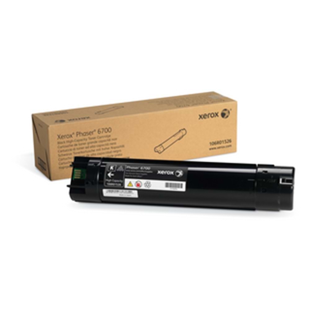 XEROX 106R01526 PHASER 6700 YÜKSEK KAPASİTE SİYAH TONER ORJİNAL 18.000 SAYFA