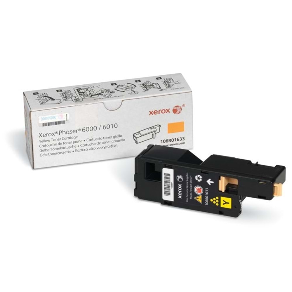 XEROX 106R01633 PHASER 6000/6010/6015 SARI TONER ORJİNAL 1.000 SAYFA