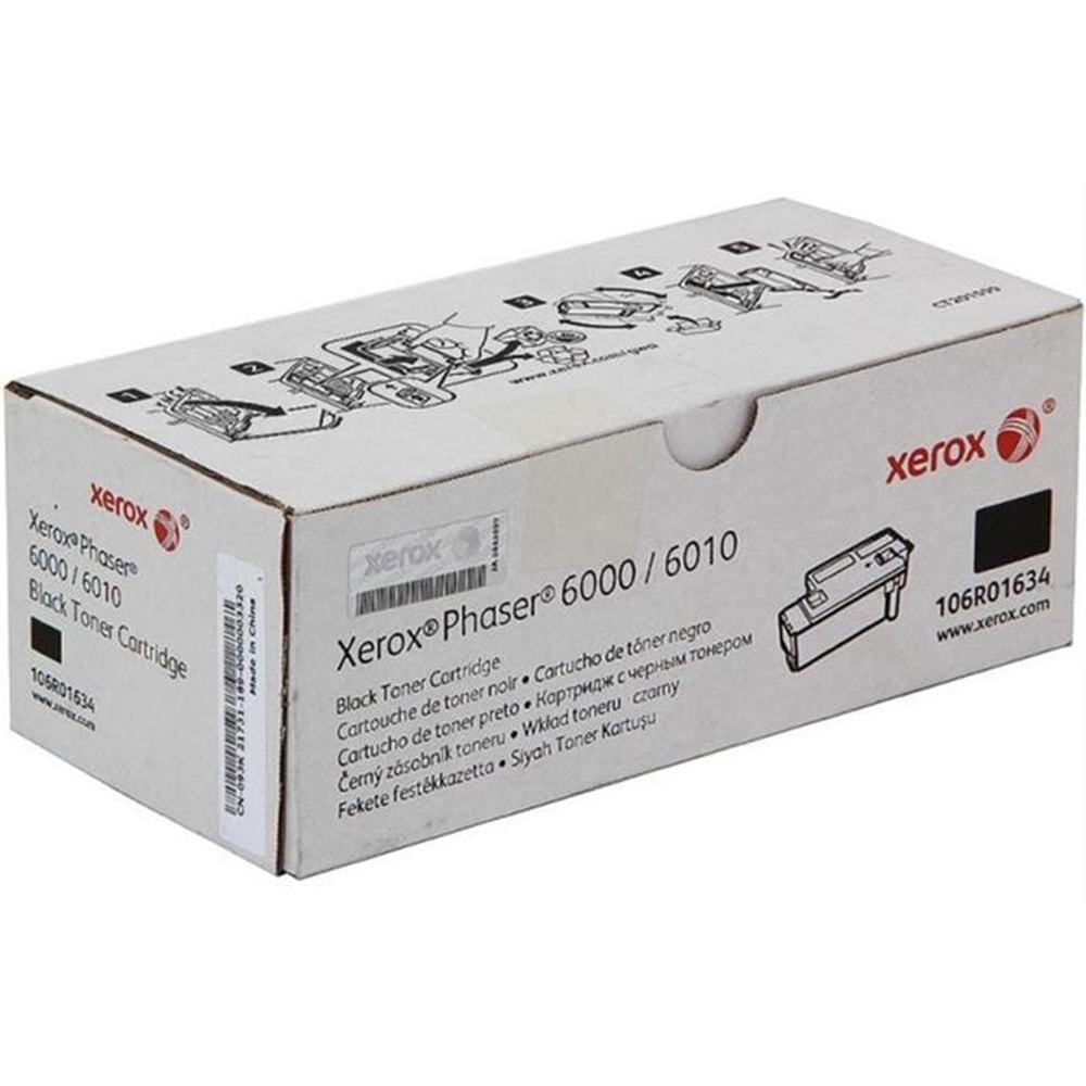 XEROX 106R01634 PHASER 6000/6010/6015 SİYAH TONER ORJİNAL 2.000 SAYFA