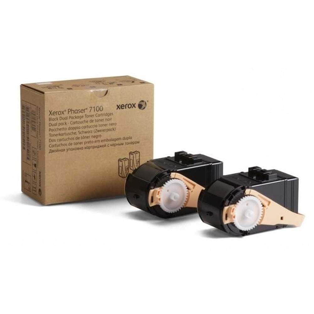 XEROX 106R02612 PHASER 7100 SİYAH TONER ORJİNAL 2Lİ 10.000 SAYFA