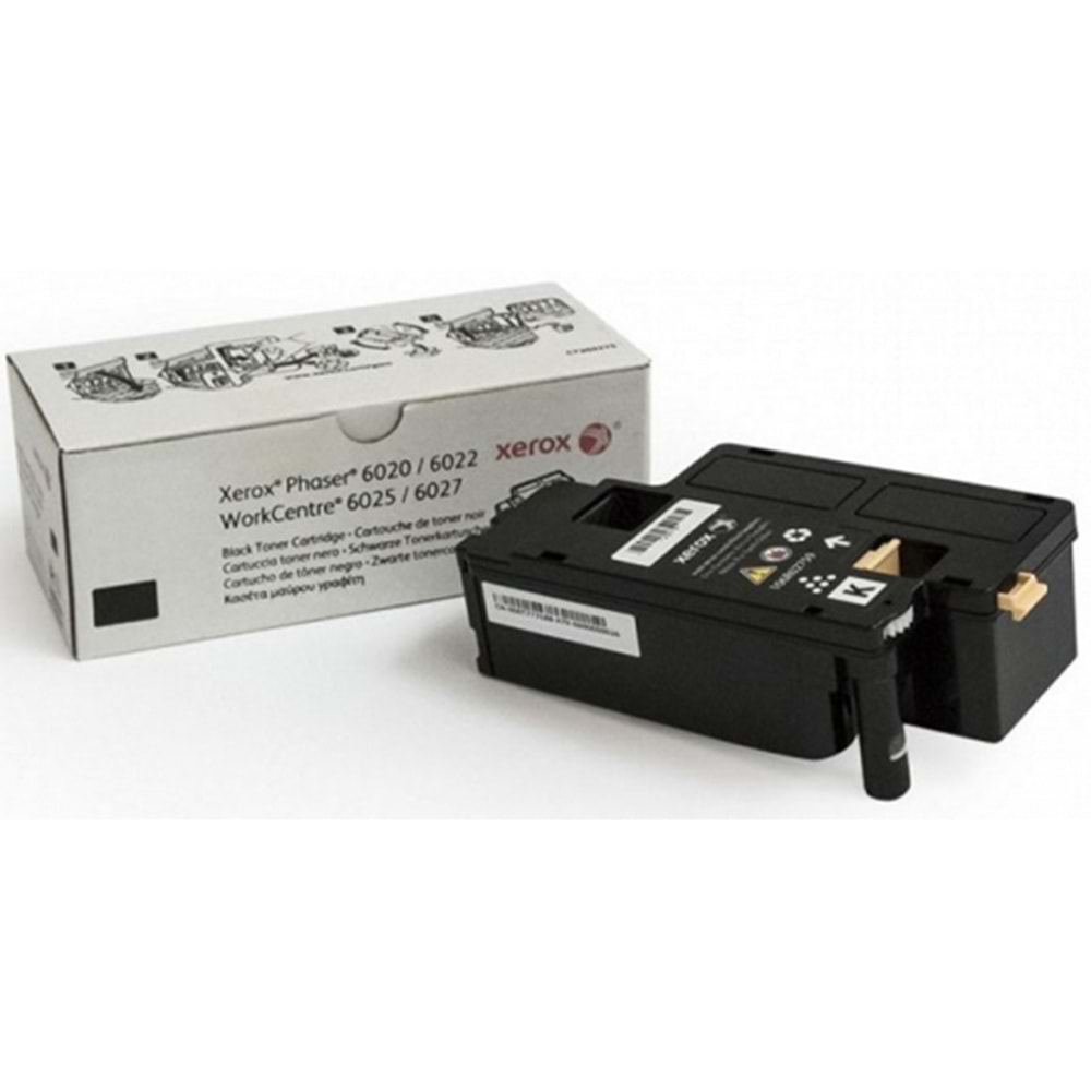 XEROX 106R02763 PHASER 6020/6022/WC6025/6027 SİYAH TONER ORJİNAL 2.000 SAYFA