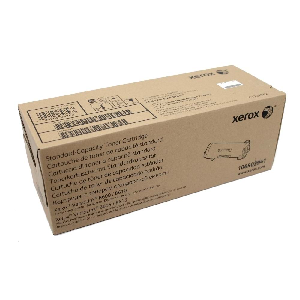 XEROX 106R03941 B600/B605/B610/B615 SİYAH TONER ORJİNAL 10.300 SAYFA