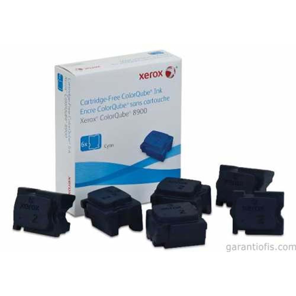 XEROX 108R01022 COLORQUBE 8900 SOLİDINK MAVİ ORJİNAL 6LI 16.900 SAYFA