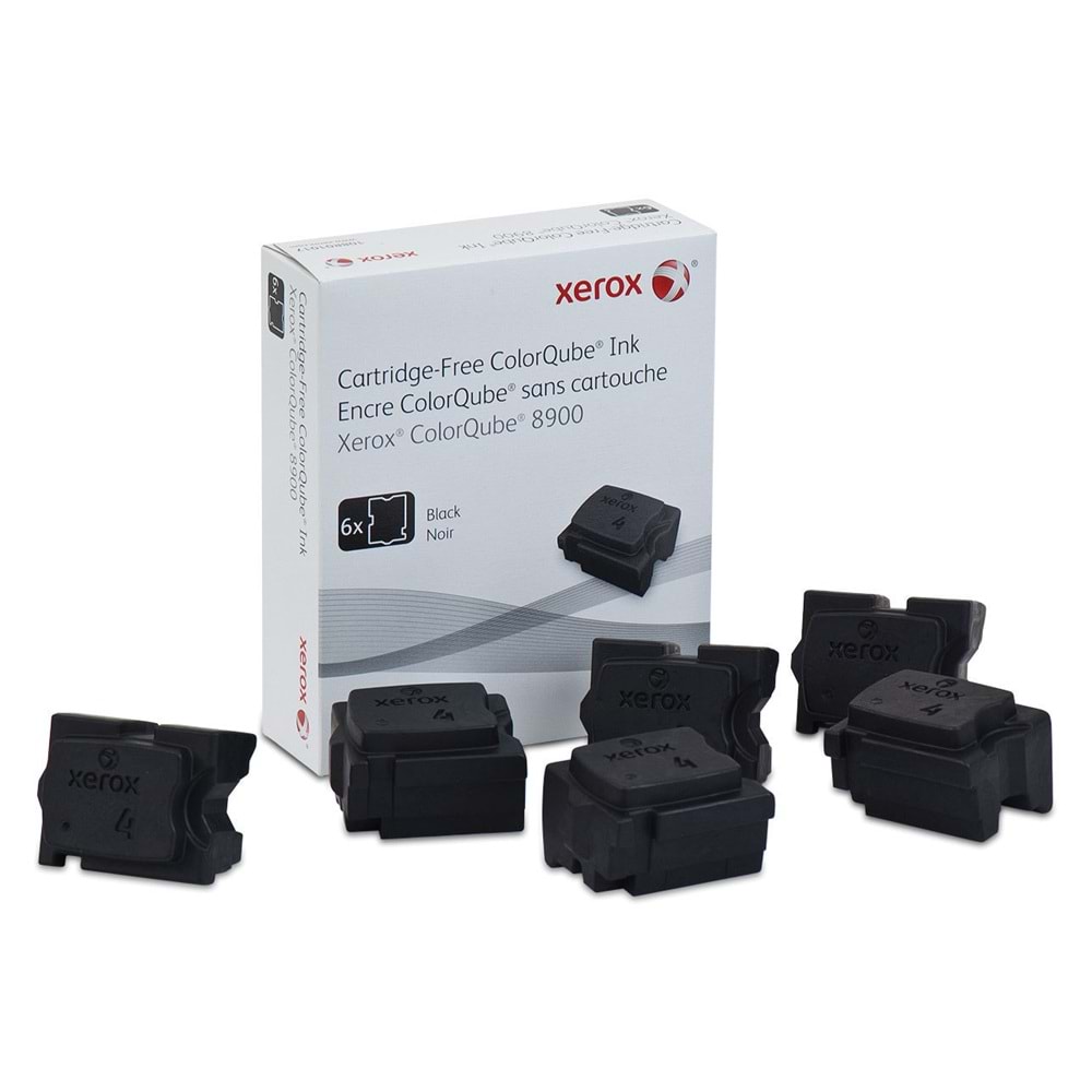 XEROX 108R01025 COLORQUBE 8900 SOLİDINK SİYAH ORJİNAL 6LI 18.000 SAYFA