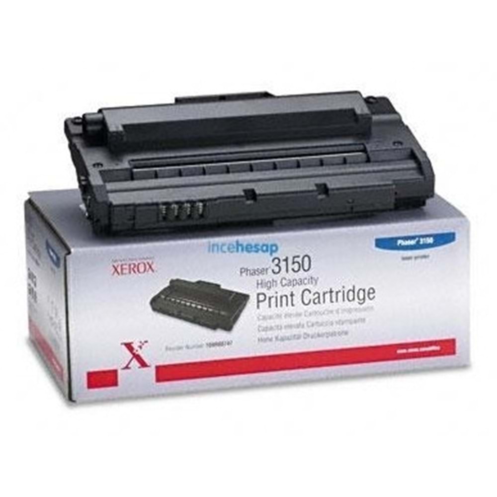 XEROX 109R00747 PHASER 3150 SİYAH TONER ORJİNAL 5.000 SAYFA