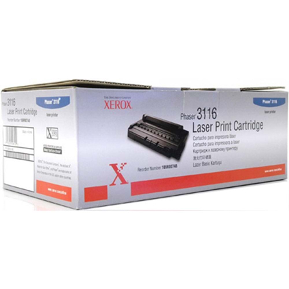 XEROX 109R00748 PHASER 3116 SİYAH TONER ORJİNAL 3.000 SAYFA