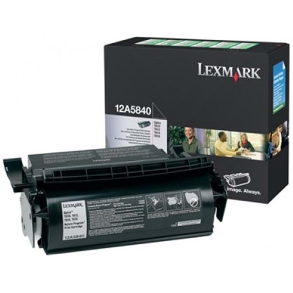 LEXMARK 12A5840 OPTRA T610/612/614/616 SİYAH TONER ORJ 10.000 SYF