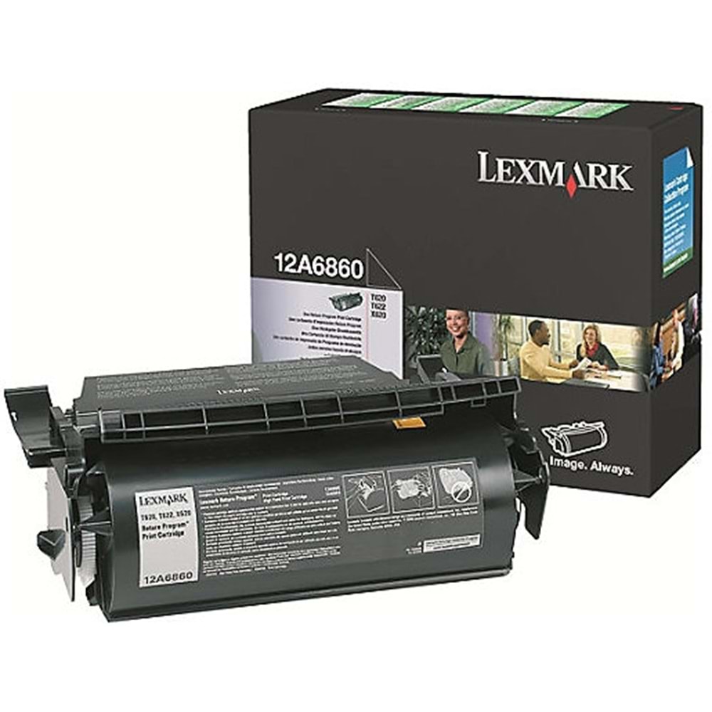 LEXMARK 12A6860 T620/T622/X620 SİYAH TONER ORJİNAL 10.000 SAYFA