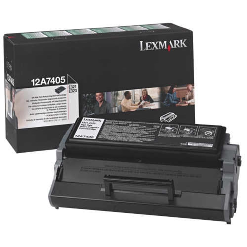 LEXMARK 12A7405 E321/322/323 SİYAH TONER ORJİNAL 6.000 SAYFA