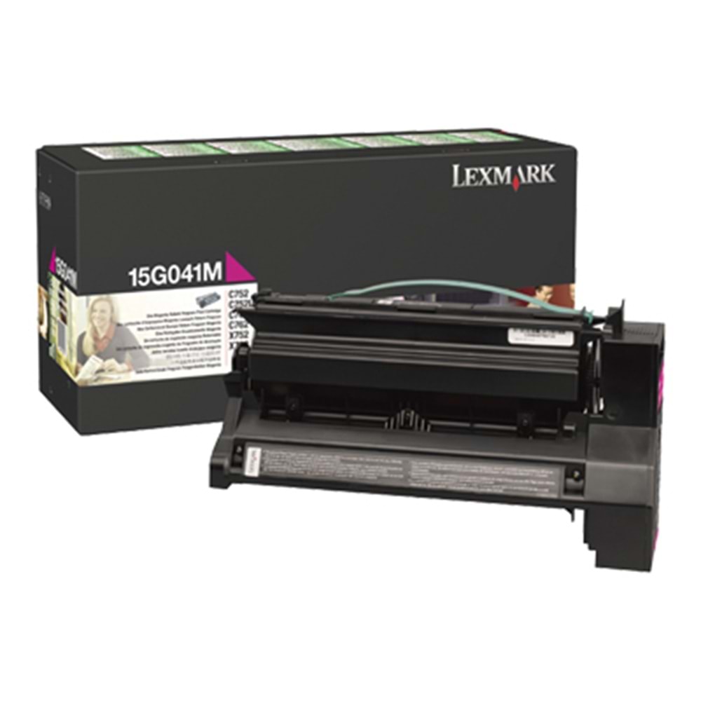 LEXMARK 15G041M C752/760/762 X752/762 KIRMIZI TONER ORJ 6.000 SYF
