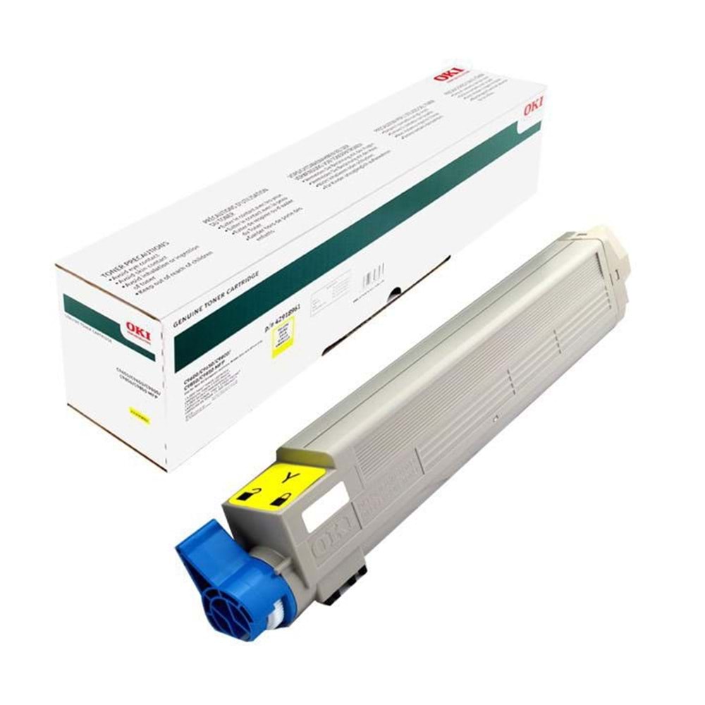 OKI 42918961 C9600/9650/9800 SARI TONER ORJİNAL 15.000 SAYFA