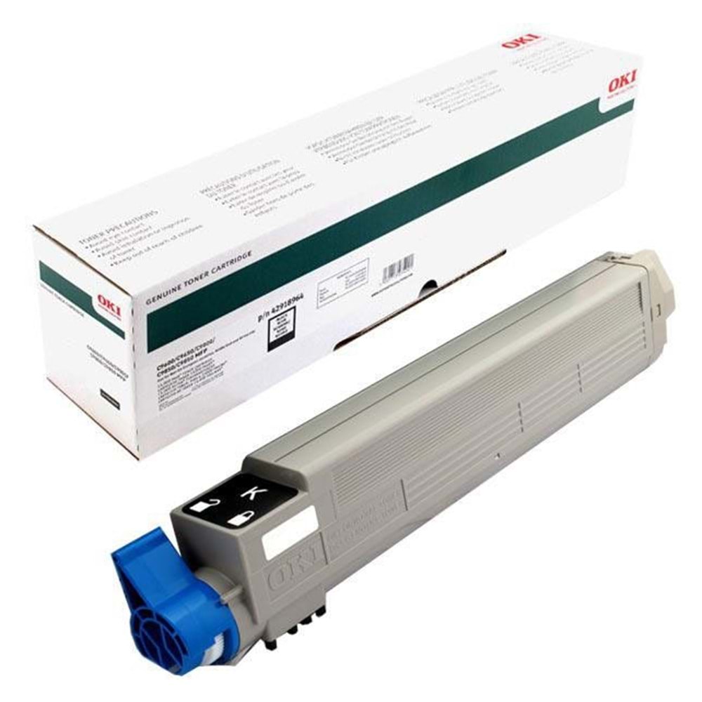 OKI 42918964 C9600/9650/9800 SİYAH TONER ORJİNAL 15.000 SAYFA