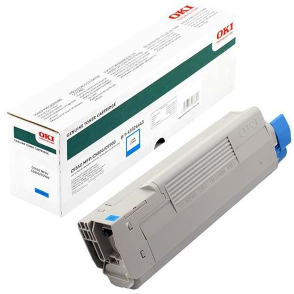 OKI 43324443 C5800/5900/5550 MAVİ TONER ORJİNAL 5.000 SAYFA