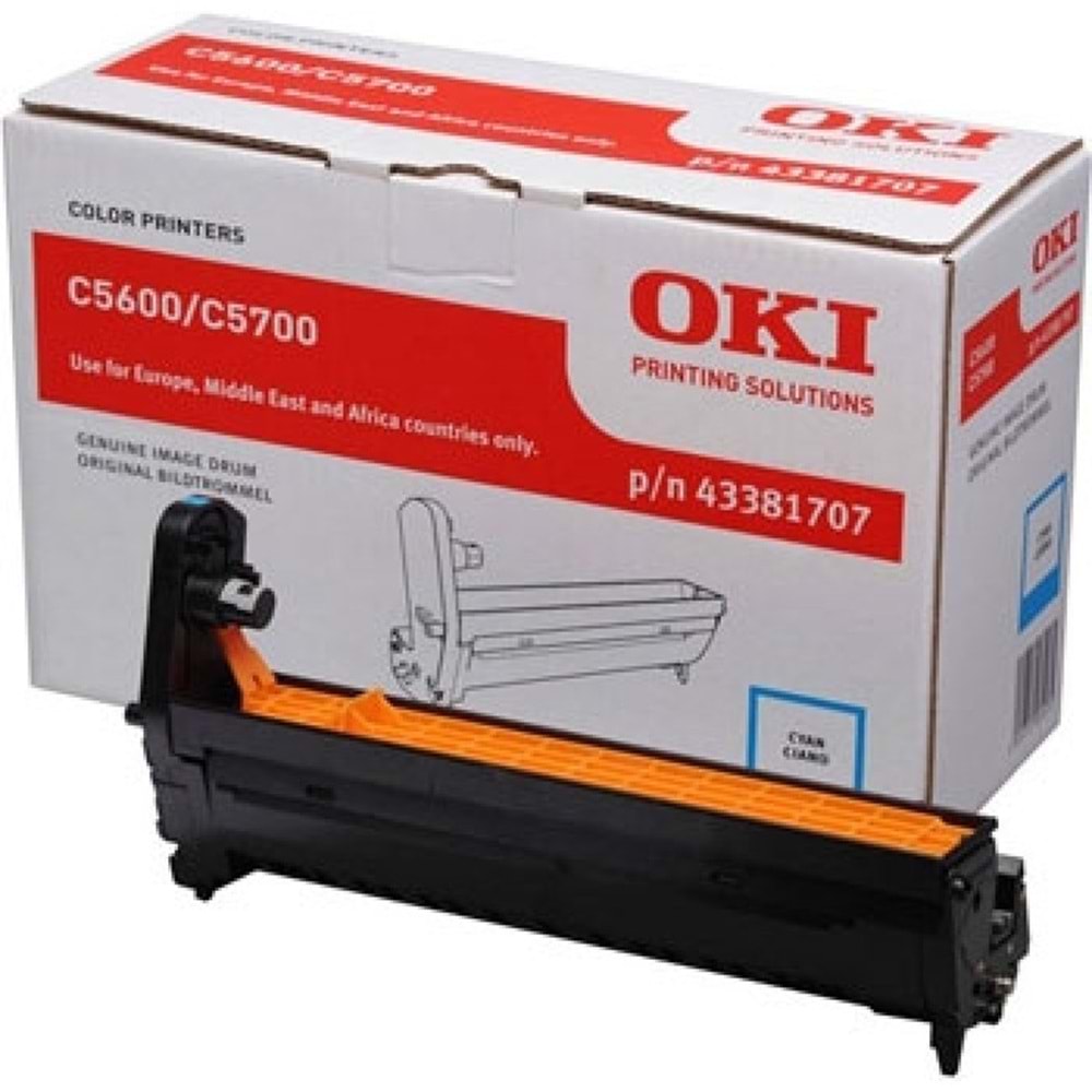 OKI 43381707 C-5600/C-5700 MAVİ DRUM ORJİNAL 20.000 SAYFA