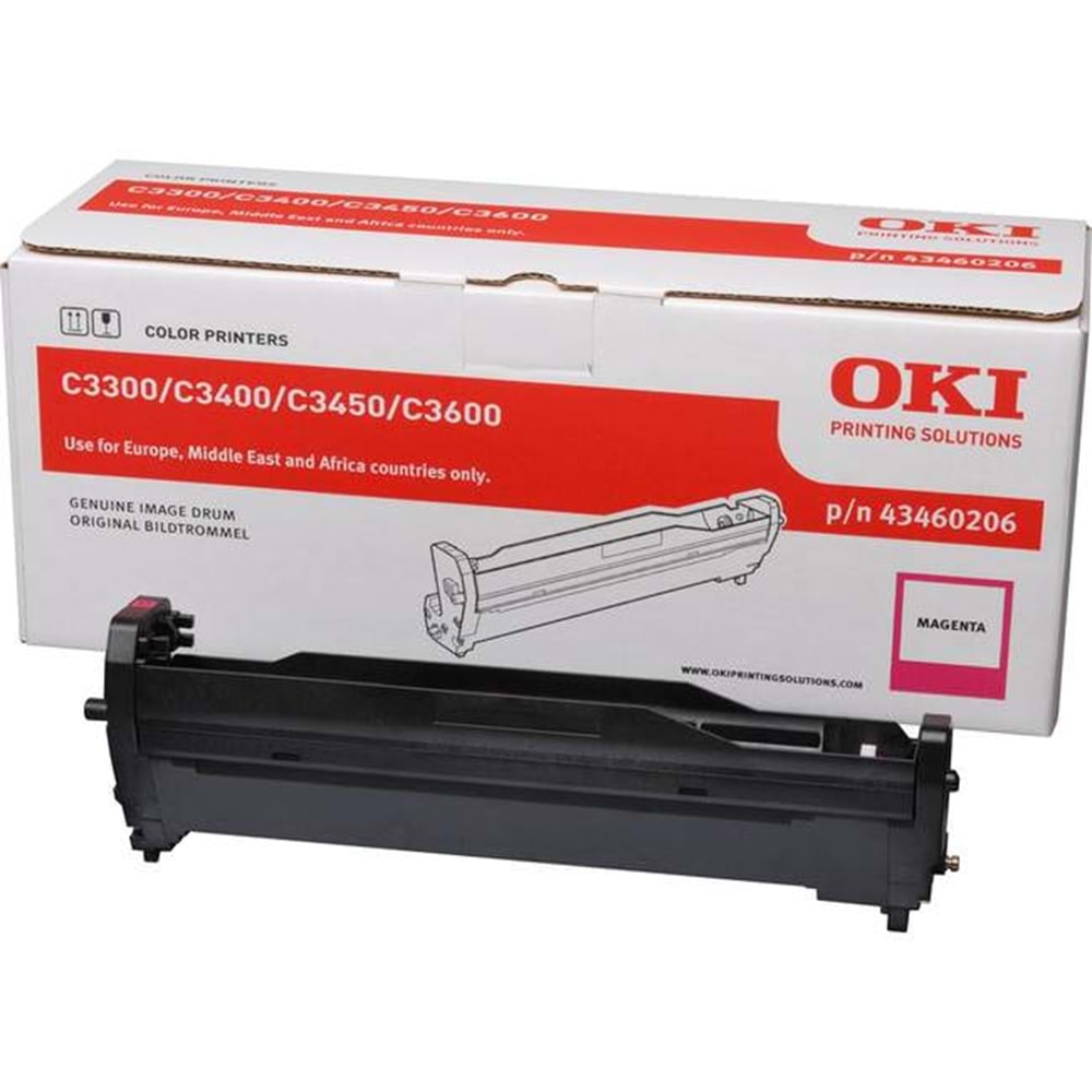 OKI 43460206 C-3300/3400/3450/3600 KIRMIZI DRUM ORJİNAL 15.000 SAYFA
