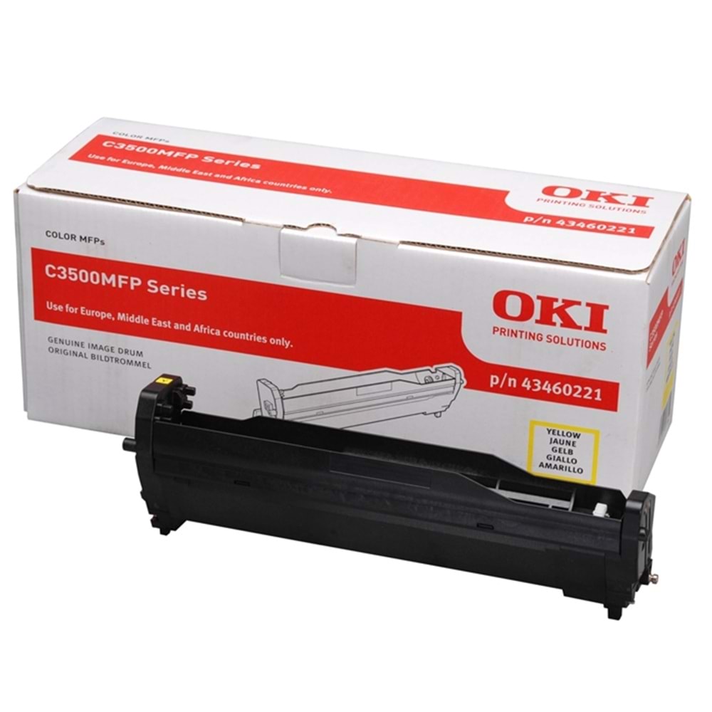 OKI 43460221 C-3500/3520/3530/MC350/360 SARI DRUM ORJİNAL 15K SYF