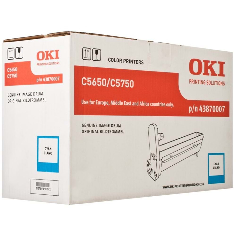 OKI 43870007 C5650/5750 MAVİ DRUM ÜNİTESİ ORJİNAL 20.000 SAYFA