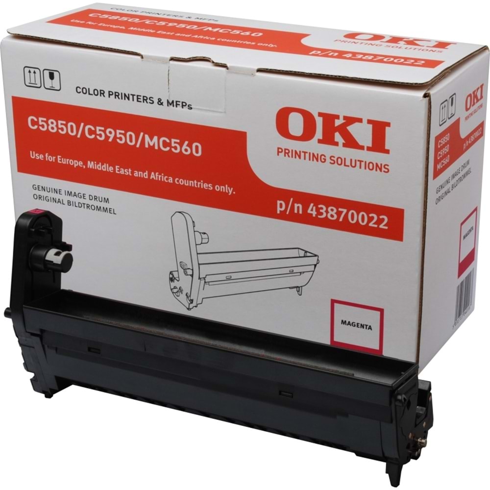 OKI 43870022 C5850/5950/MC560 KIRMIZI DRUM ORJİNAL 20.000 SAYFA