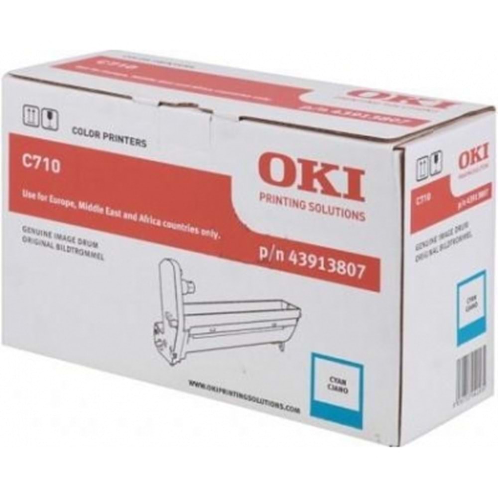 OKI 43913807 C710/711 MAVİ DRUM ÜNİTESİ ORJİNAL 15.000 SAYFA