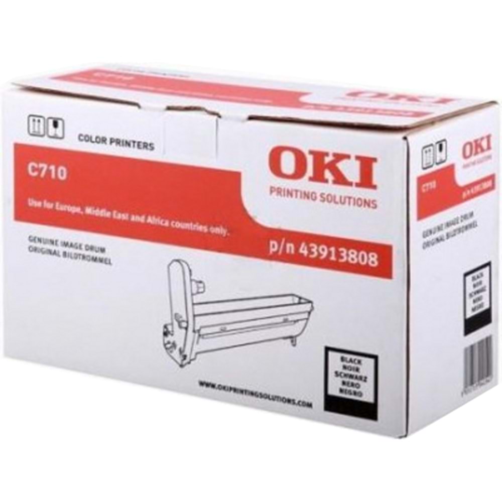OKI 43913808 C710 SİYAH DRUM ÜNİTESİ ORJİNAL 20.000 SAYFA