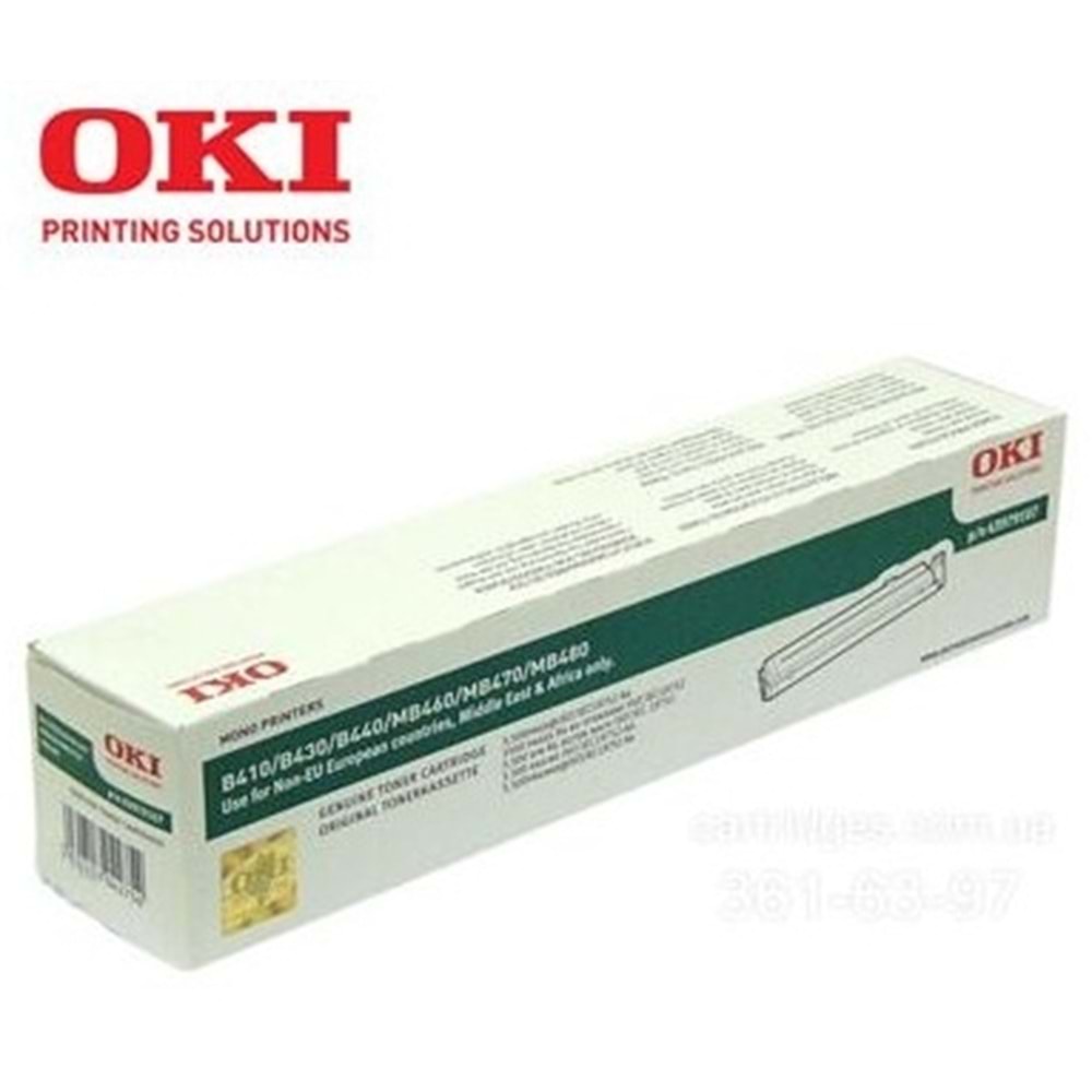 OKI 43979107 B410/430/440/460/470/480 SİYAH TONER ORJİNAL 3.500 SAYFA