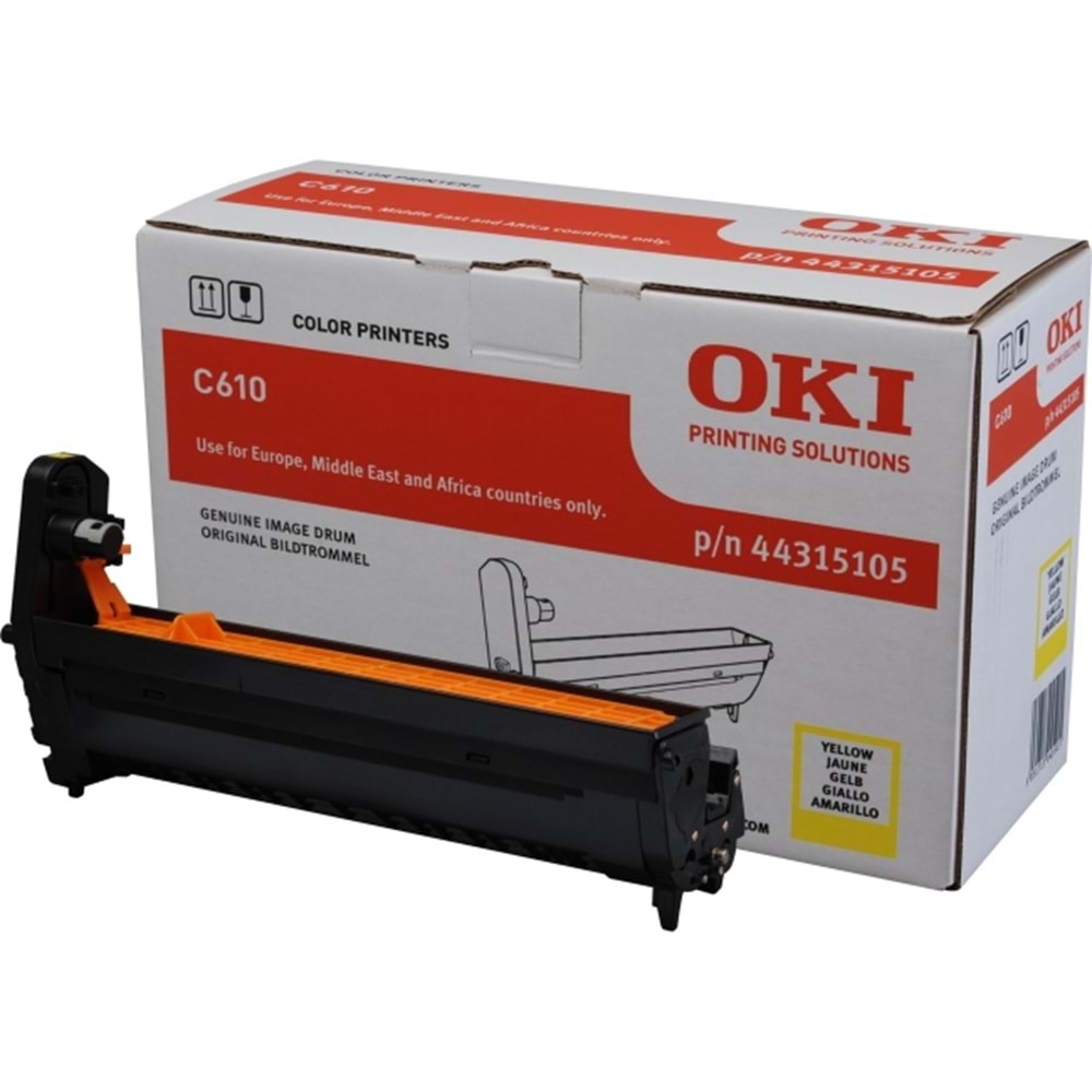 OKI 44315105 C610 SARI DRUM ORJİNAL 20.000 SAYFA