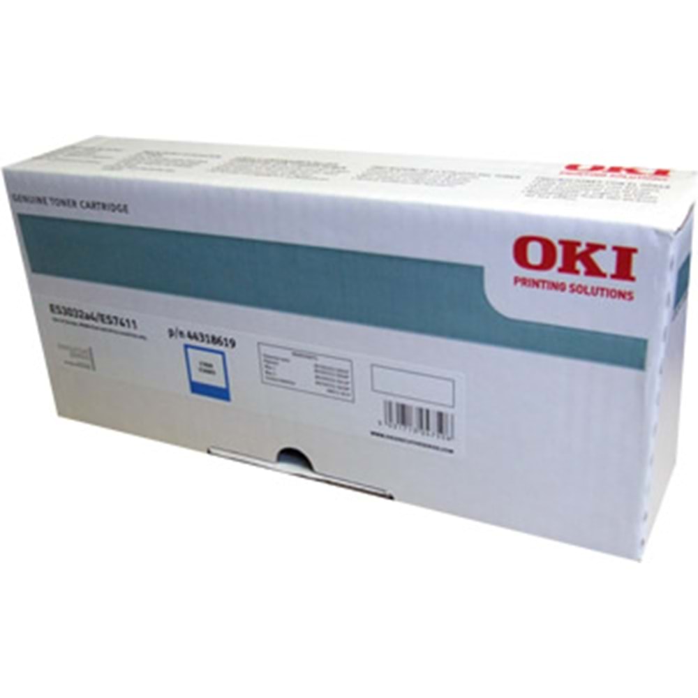 OKI 44318619 ES3032/ES7411/ES7411WT MAVİ TONER ORJİNAL 11.000 SAYFA