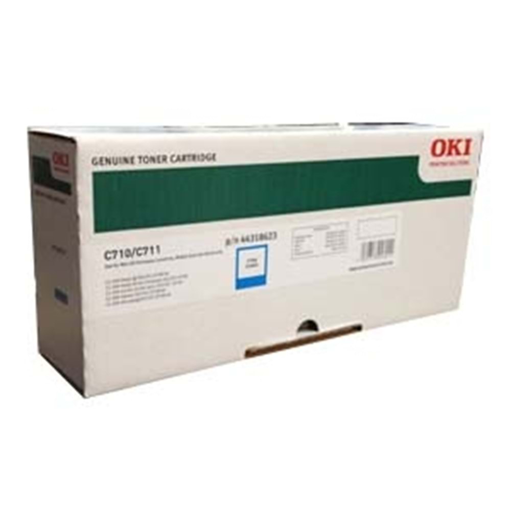 OKI 44318623 C710/711 MAVİ TONER ORJİNAL 11.500 SAYFA
