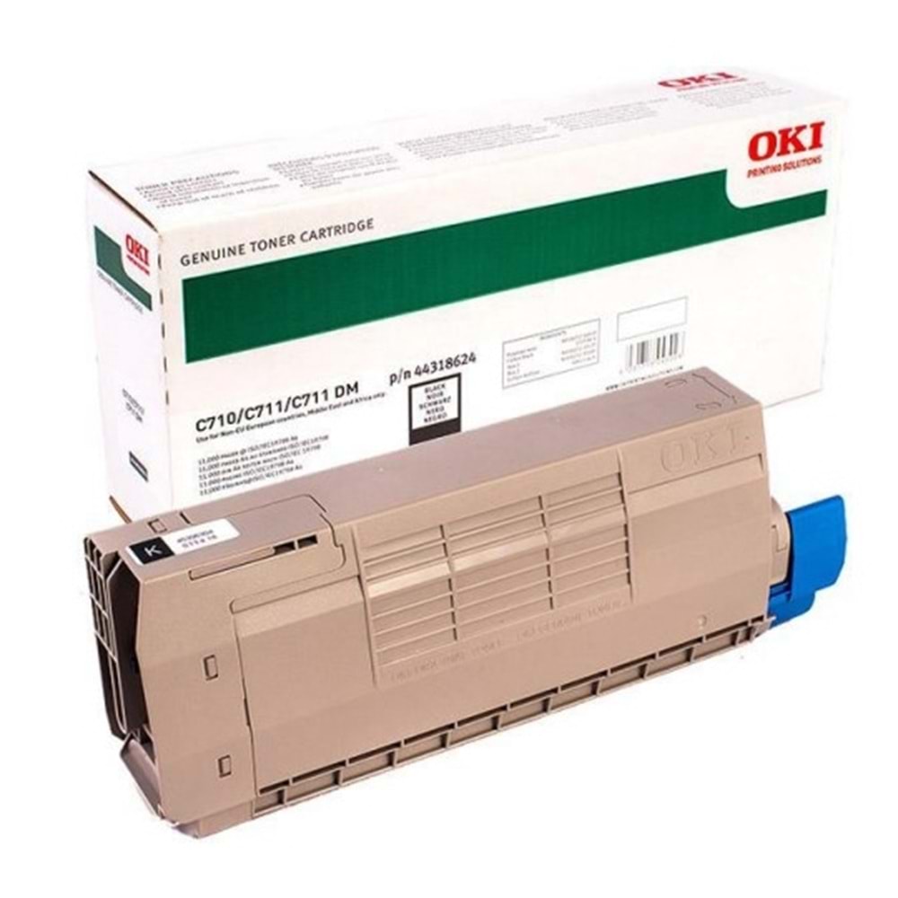 OKI 44318624 C710/711 SİYAH TONER ORJİNAL 11.000 SAYFA