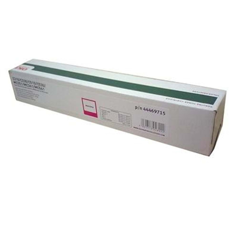 OKI 44469715 C310/330/510/531/MC561/562 KIRMIZI TONER ORJİNAL 2.000 SAYFA