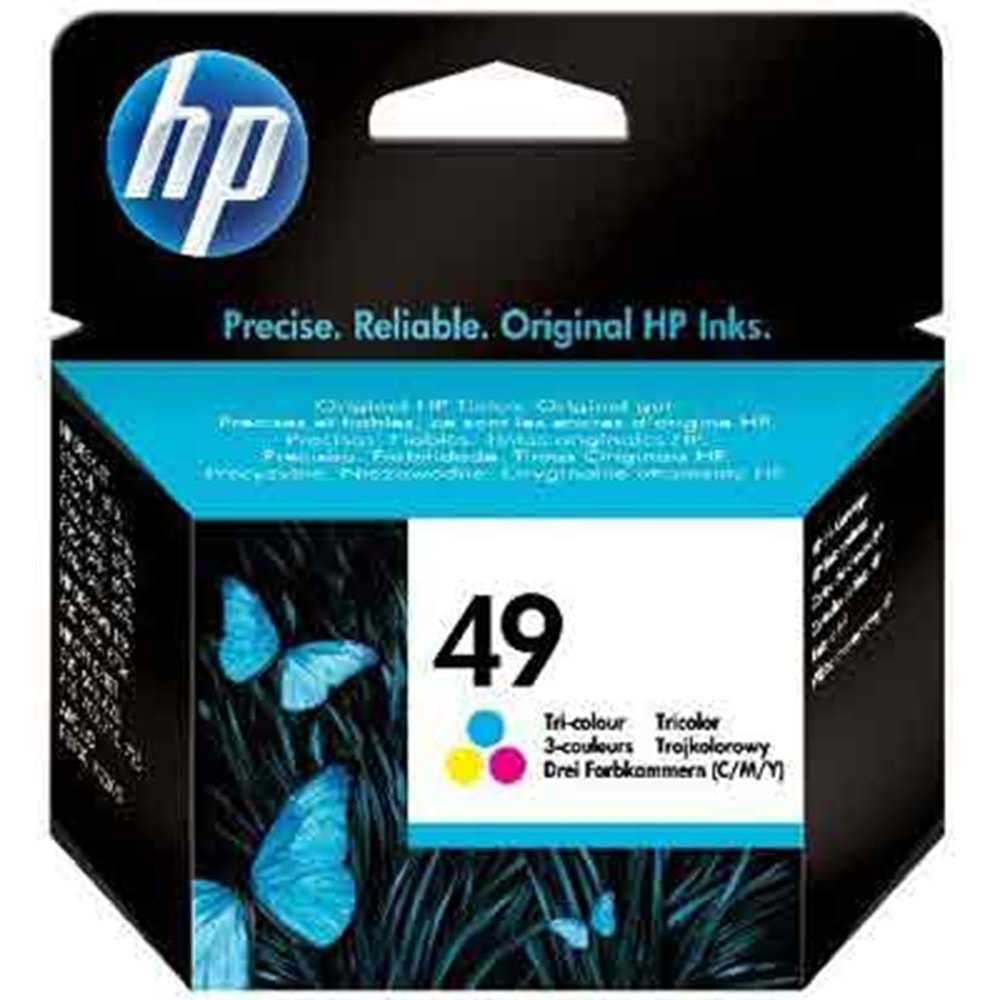 HP 51649A (49) 350/600/610/640C RENKLİ KARTUŞ ORJİNAL 310 SAYFA