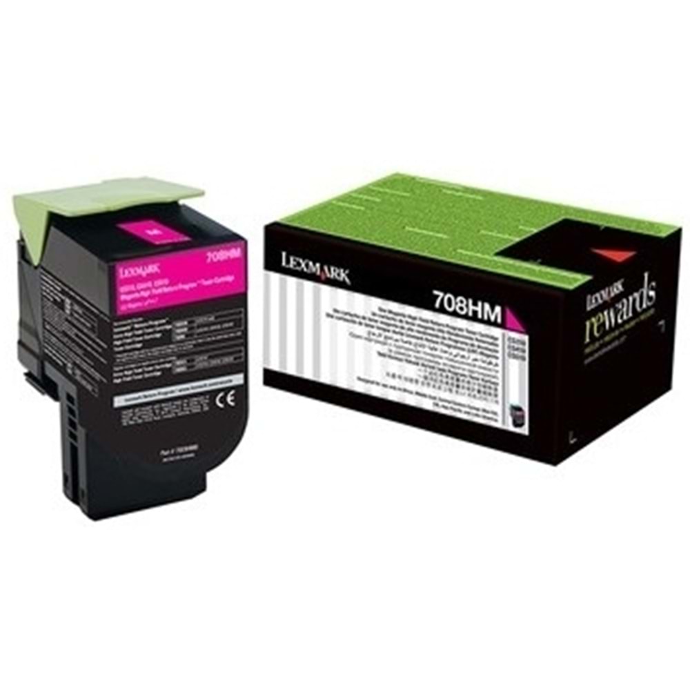 LEXMARK 70C8HM0 CS310/410/510 KIRMIZI TONER ORJİNAL 3.000 SAYFA