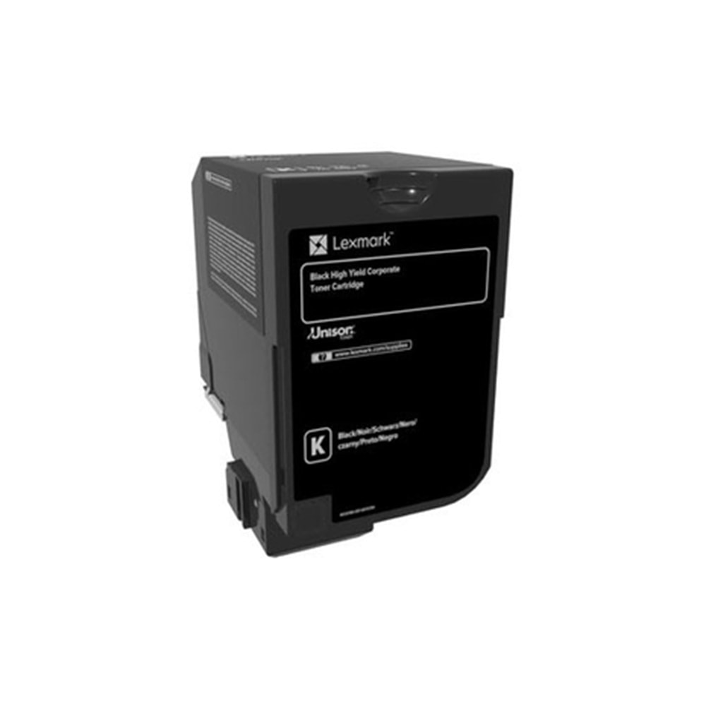 LEXMARK 74C5HK0 CS720/CS725/74C5HKE SİYAH TONER ORJİNAL 20.000 SAYFA