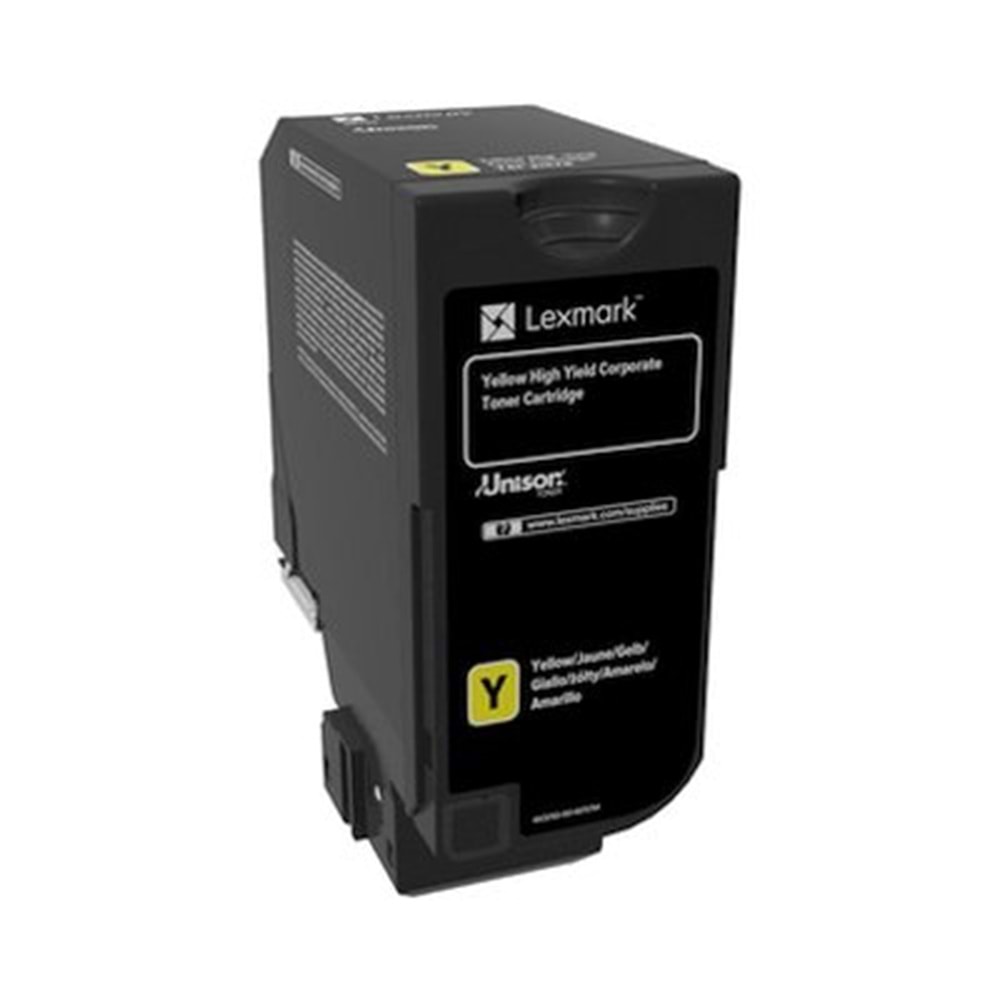 LEXMARK 74C5HYE CS725 SARI TONER ORJİNAL 12.000 SAYFA