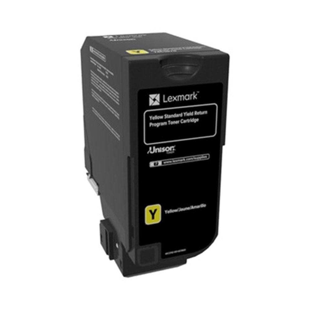 LEXMARK 74C5SY0 CX720/725/CX725 SARI TONER ORJİNAL 7.000 SAYFA