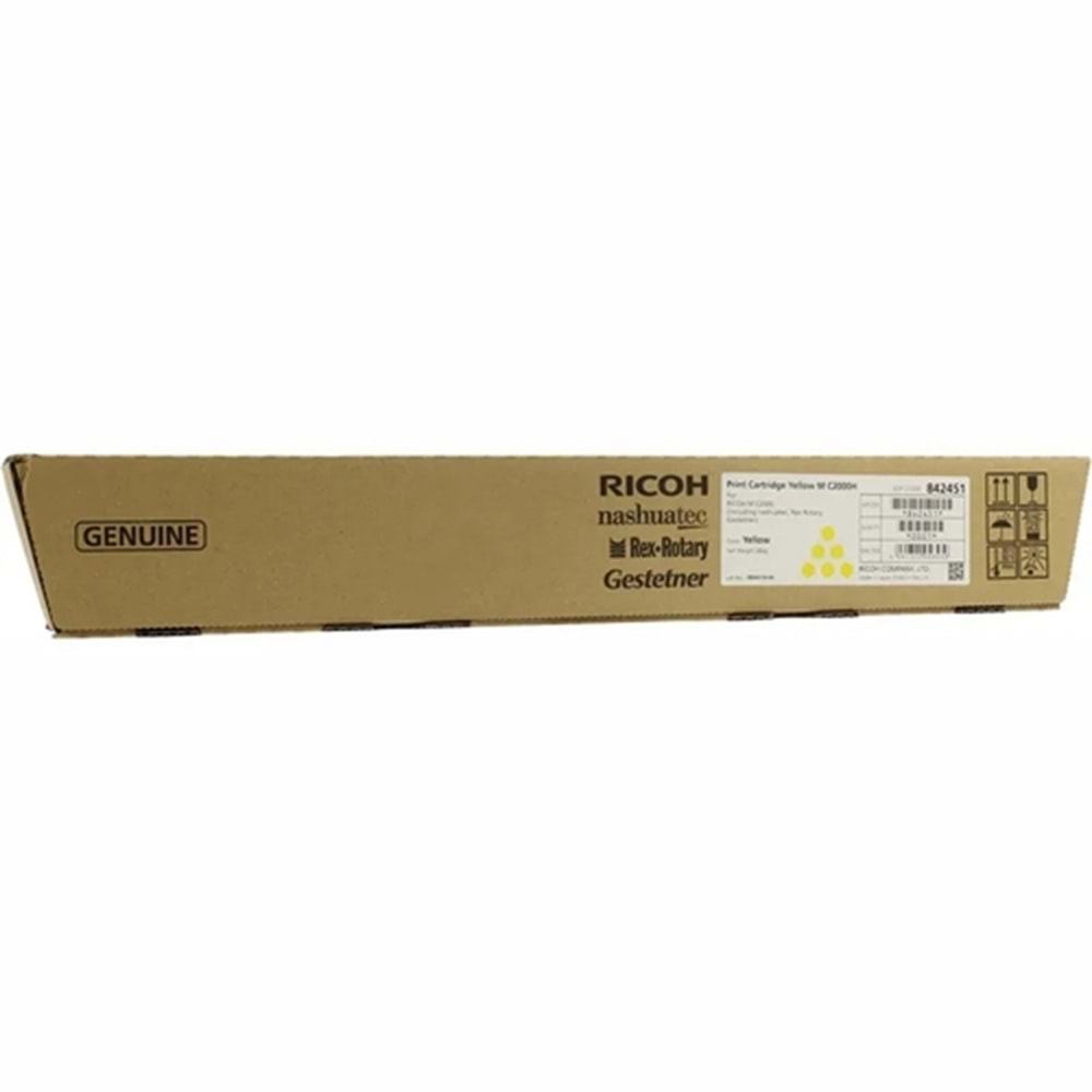 RICOH 842451 MC 2000H SARI TONER ORJİNAL 15000 SAYFA