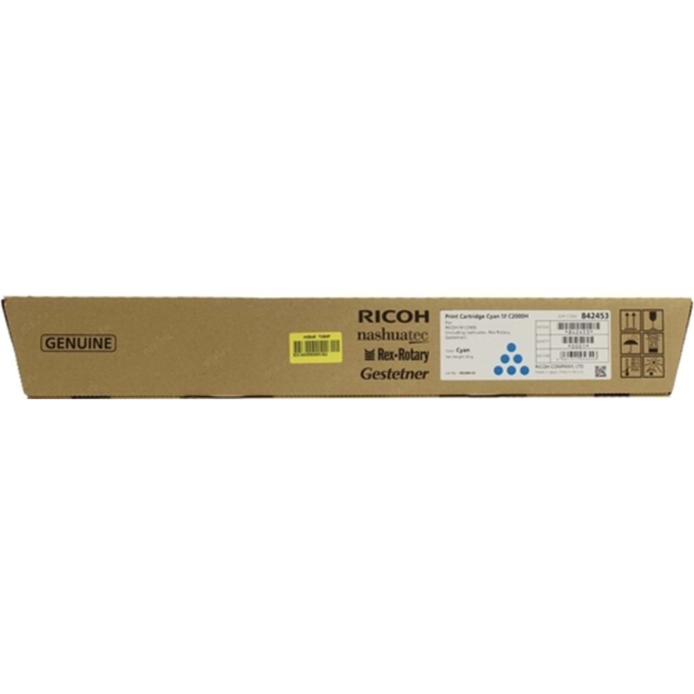 RICOH 824453 MC 2000H MAVİ TONER ORJİNAL 15000 SAYFA